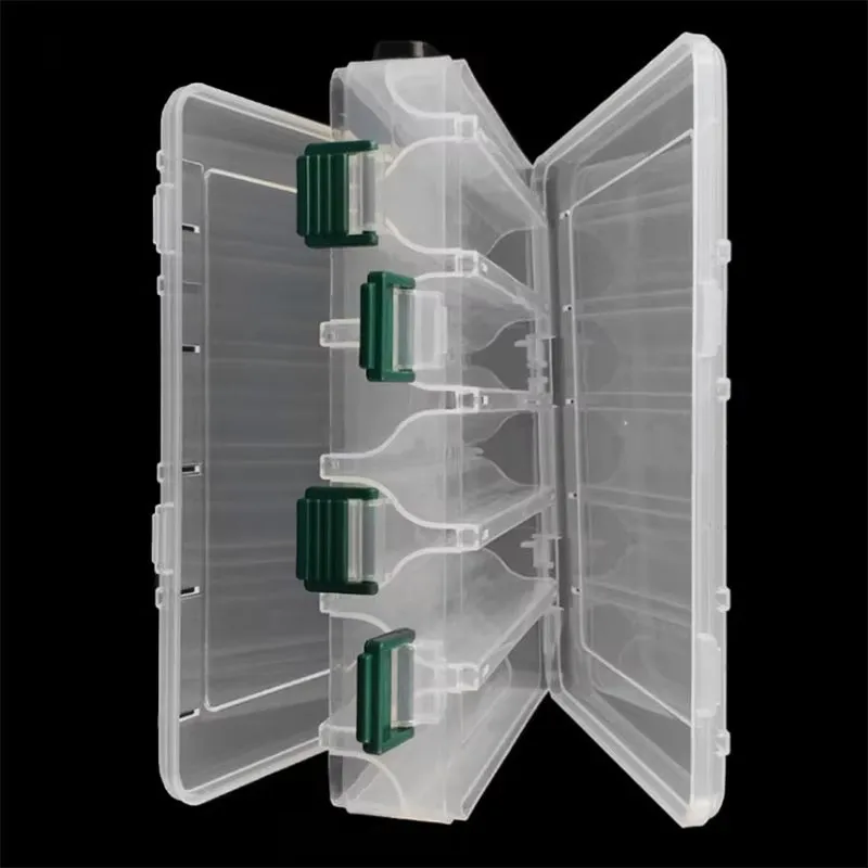 WEIHE 1 Stück 328 # Großhandel Neues Design Weiß Doppelseitige Köder Kunststoff Haken Set Tackle Box für Angeln – Detail 3