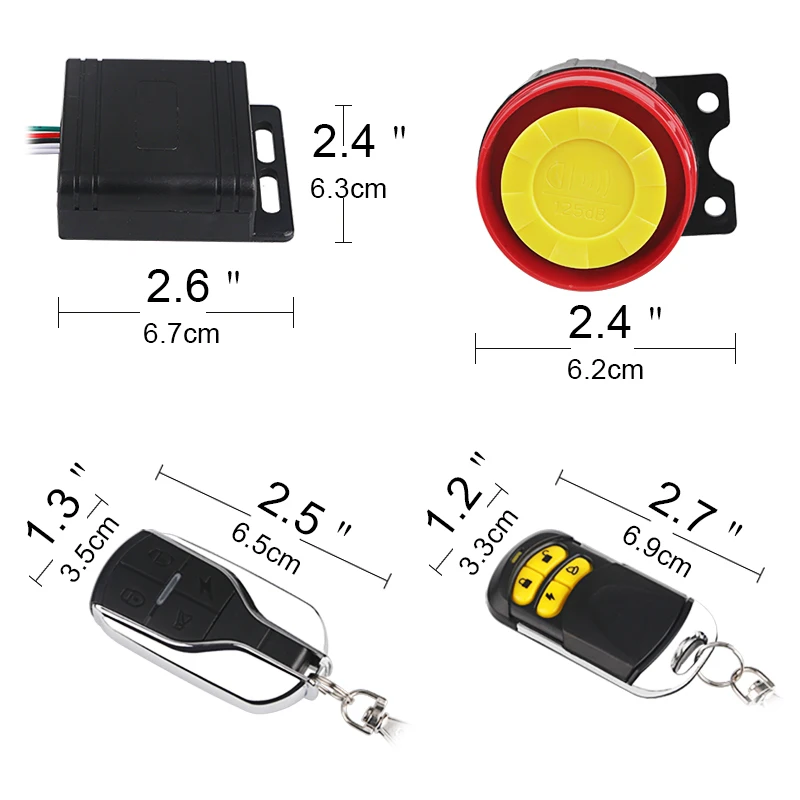 Motorcycle Alarm Motorcycle Security System Theft Protection Bike Moto Scooter Motor Alarm System Speaker With 2 Remote Control