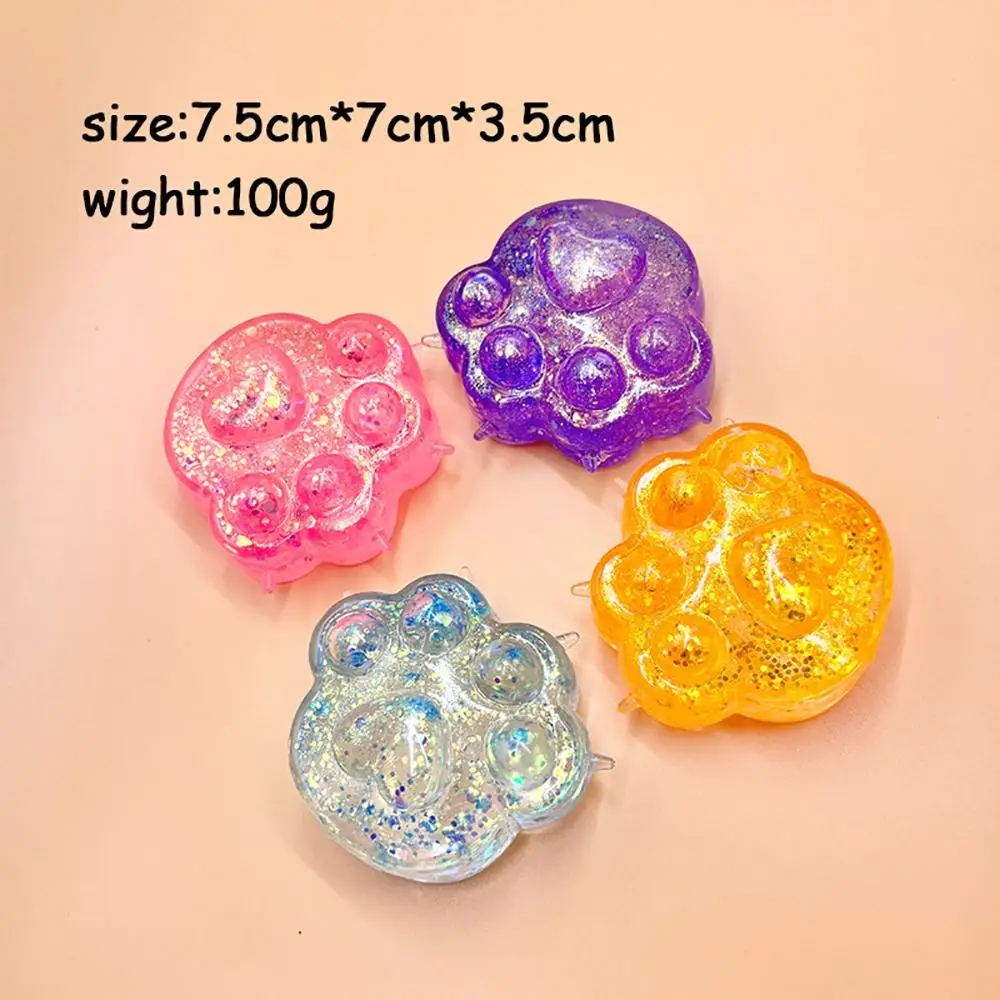 1Pcs Relief Relax Toys Squeeze Cat Paw Toys Squeeze Toy Sticky Decompressing Pinching Cat Paw Abreact Soft