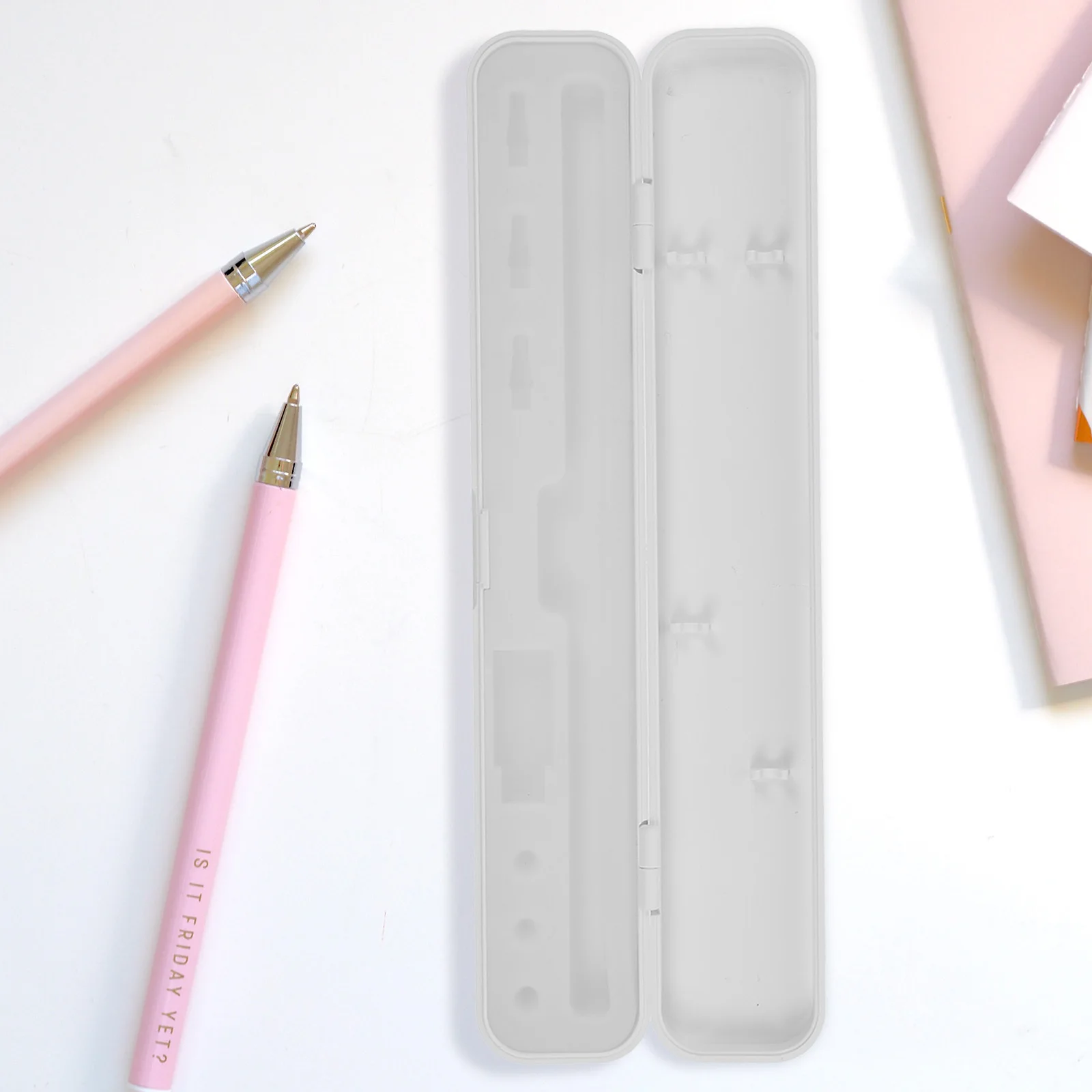 

Silicone Capacitive Pen Case Stylus Pen Storage Organizer Box Portable Protective Case Anti Scratch Light Weight