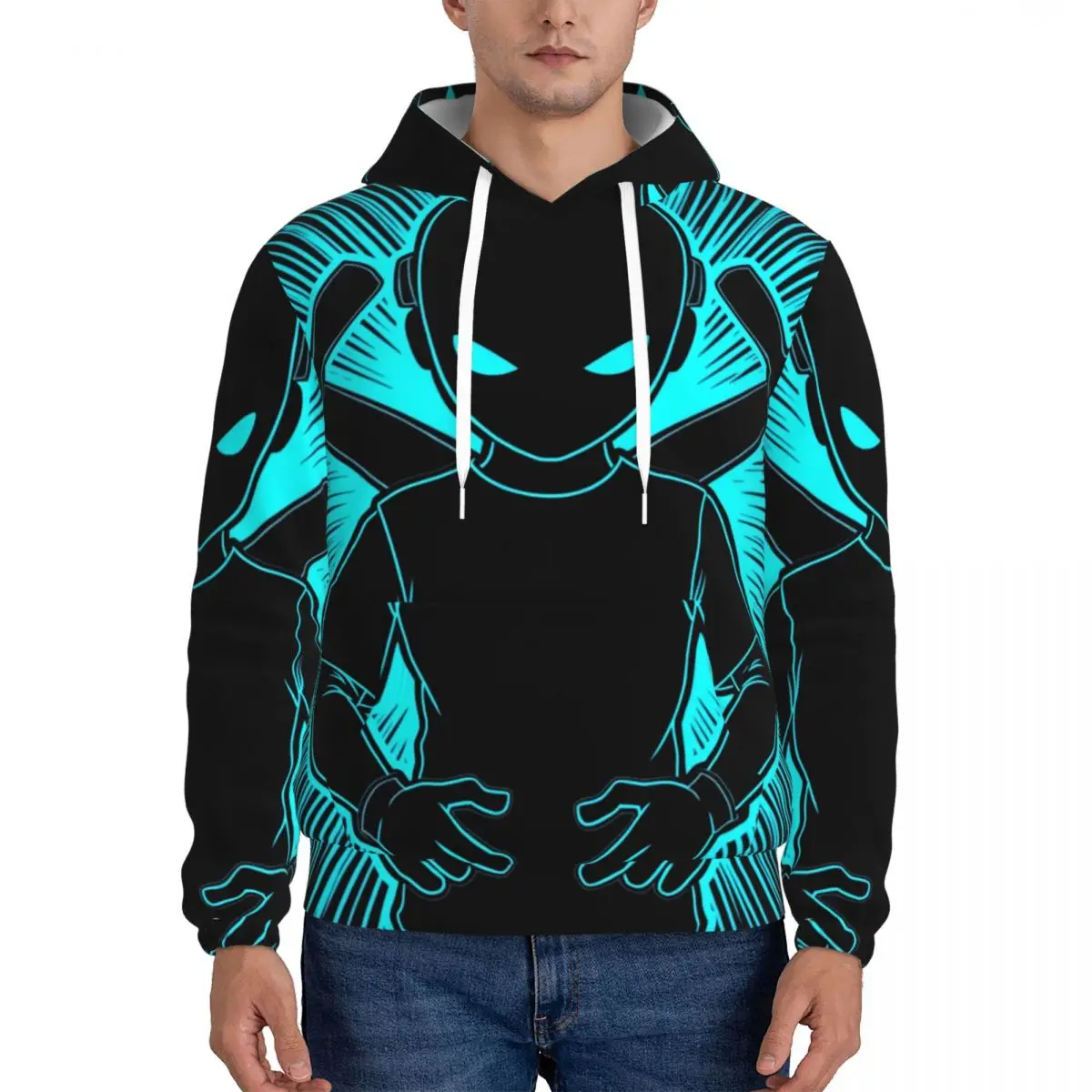 Men Clothing Anime Cyberpunk Hardcore Murder Drones Hoodie Sweatshirt Tracksuit Pullover Streetwear Retro 2000s Y2k Harajuku