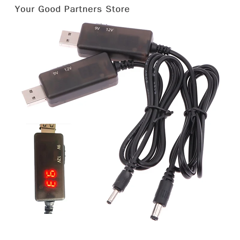 1 قطعة مودم راوتر مروحة المتكلم اكسسوارات USB خط تعزيز الطاقة تيار مستمر 5 فولت إلى تيار مستمر 9 فولت/12 فولت تصعيد وحدة Usb محول كابل محول
