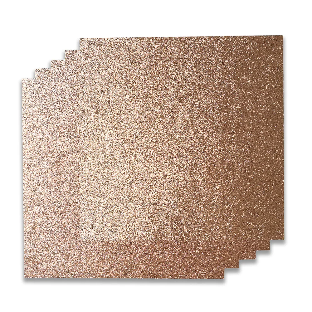 Rose Gold Glitter Card Stock Paper for  Wedding Invitations Printing & School Office Supplies Letter Double Sided