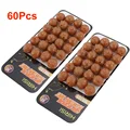 60Pcs Brown