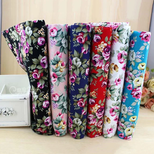 Cotton Fabric The Cloth Patchwork Fabrics By The Meter Fabric For Sewing For Furniture Flowers 50*145cm stoff