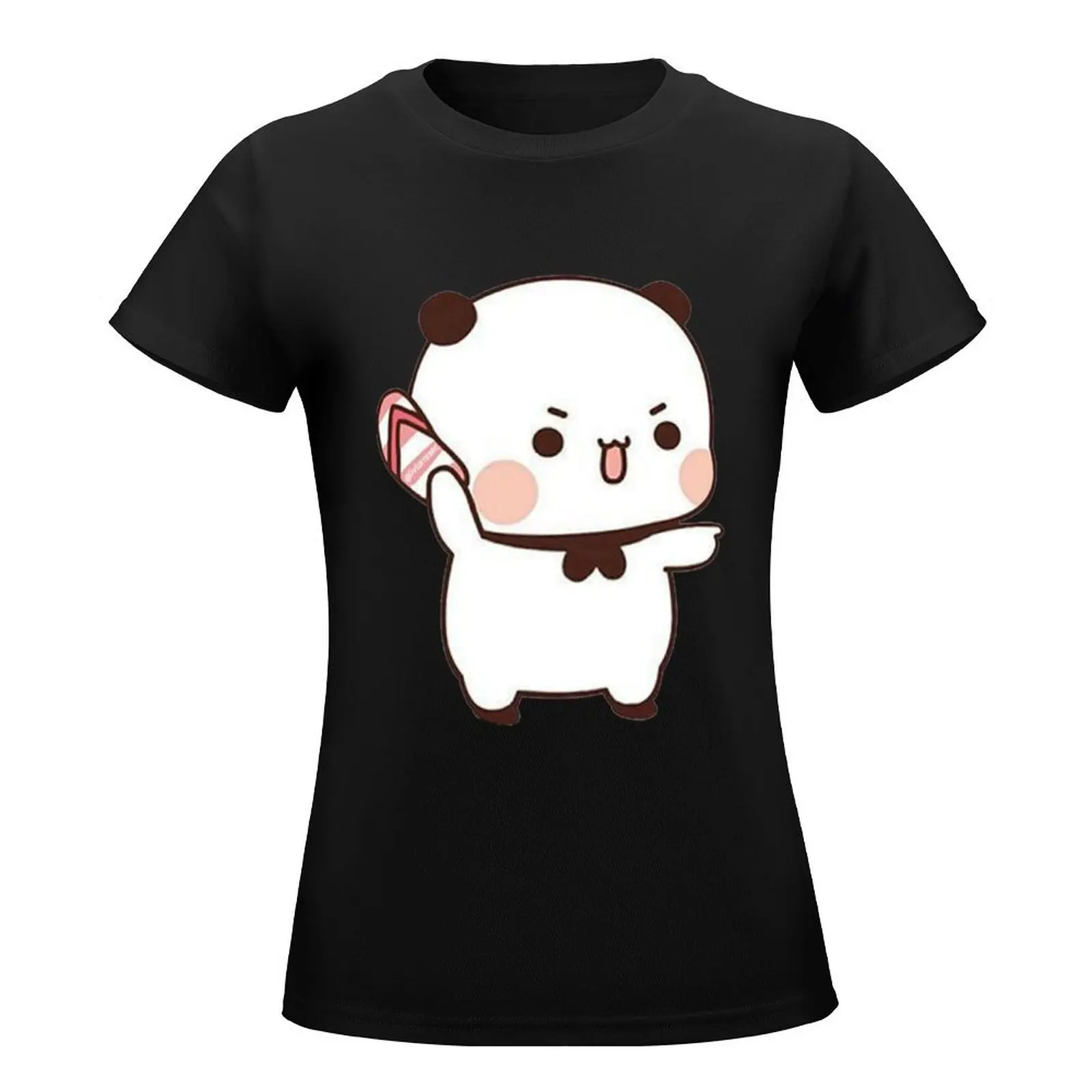 Cute Bubu is Throwing T-Shirt quick drying sublime graphics oversized t shirts for Women