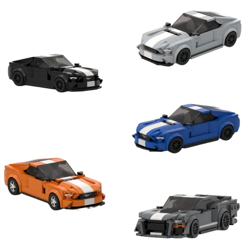 HOT Mustang Shelby GT500 Building Block Car Bricks F150 Raptor Classic Pick up Assembled Model DIY Toys FOR KIDS Birthday Gifts