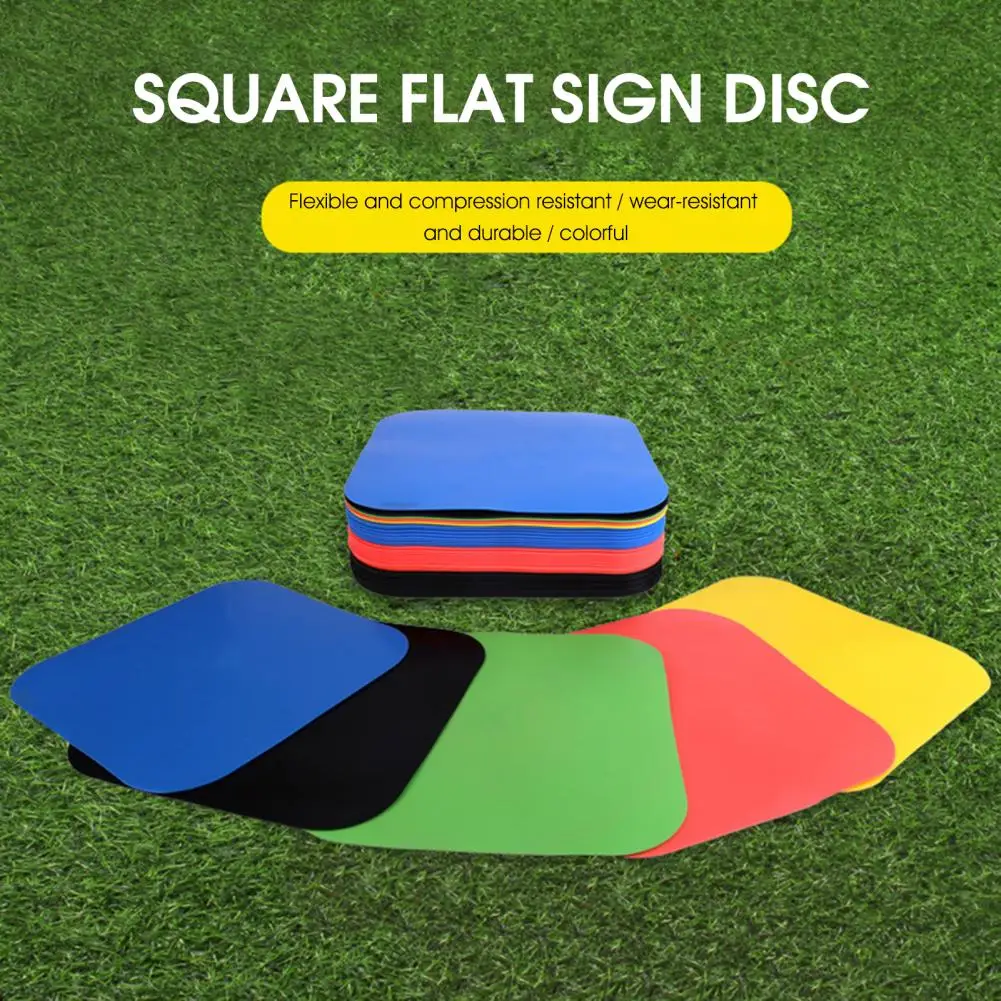 Flat Disc Marker Non Slip Agility Marker Flat Field Cone Flexible Reusable Flat Cone Flats Soccer Basketball Cone Spot Marker