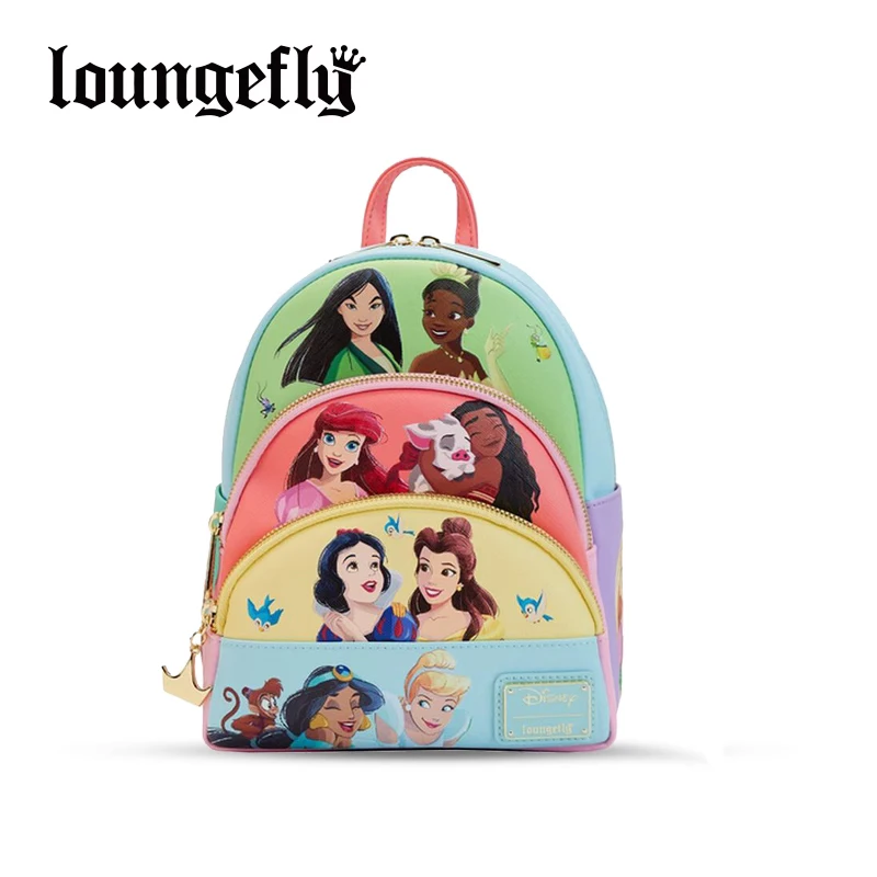 

Мини-рюкзак Loungefly Disney Princess Series в стиле манги с анимированным коллажем