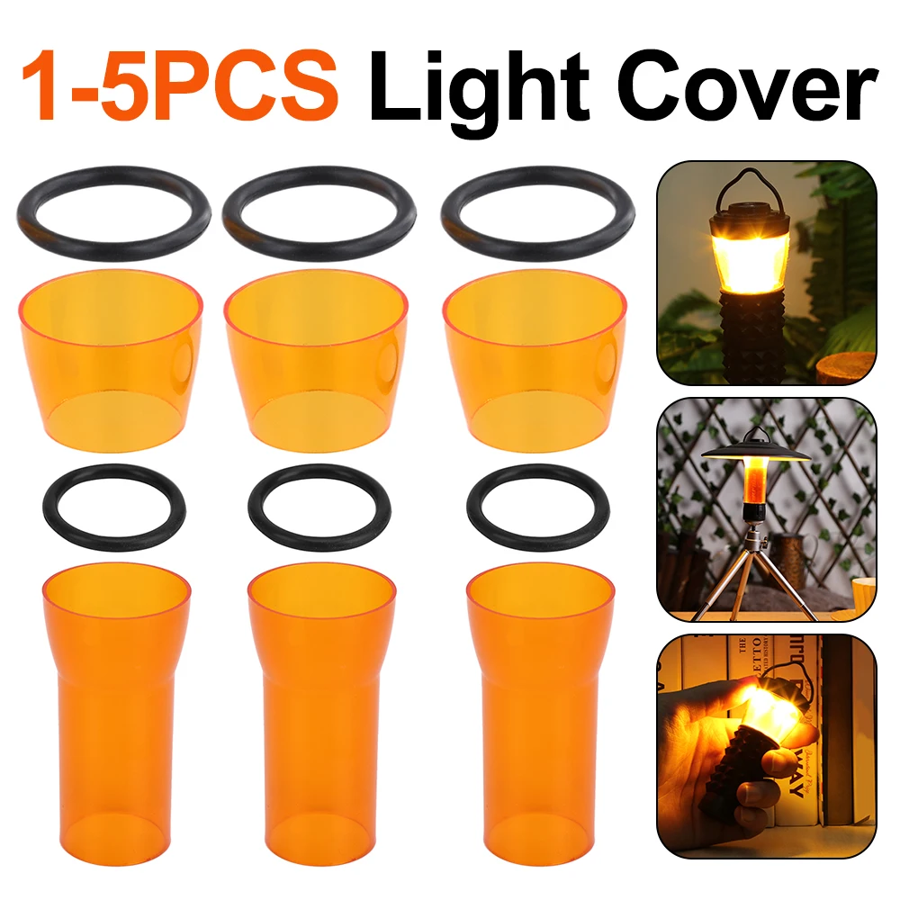 Orange Light Protective Cover Color Change Small Lampshade Lightweight Camping Light Cover for Goal Zero Light