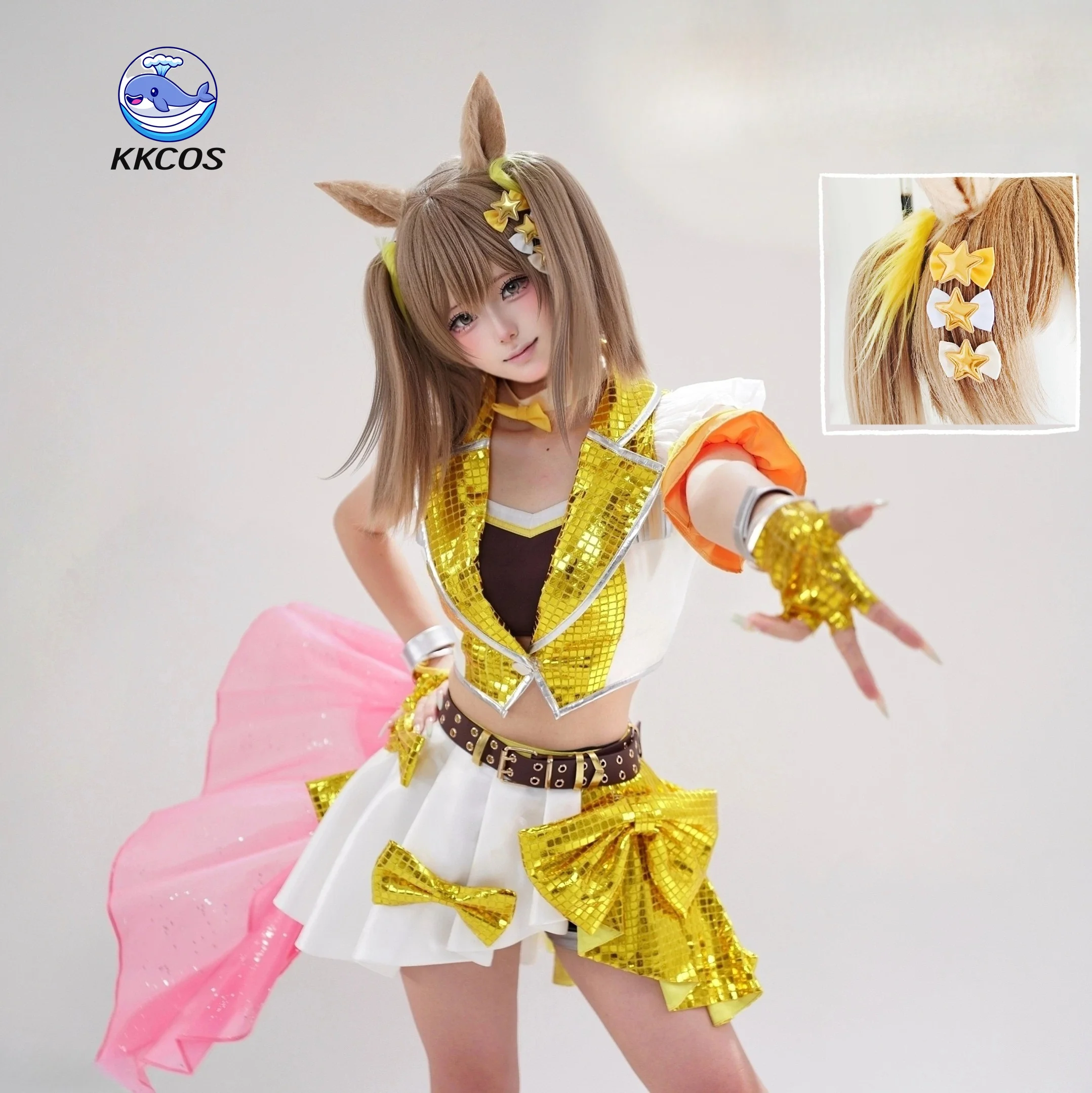 

KKCos Uma Musume Pretty Derby Smart Falcon‌ Cosplay Costume Women Dress Full Set Halloween Carnival Party