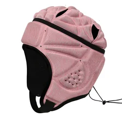 Profession Football Soccer Baseball Goalkeeper Helmet Sports Rugby Cap Head Guard Goalie Roller Hat Fiber Head Protector