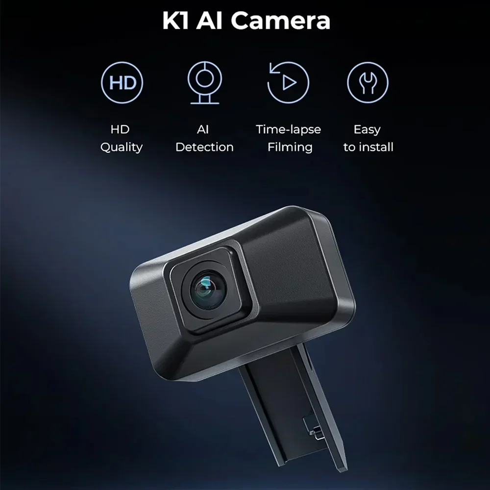 

Камера CREALITY K1 Max AI, качество HD, интеллектуальный помощник, поддержка просмотра в реальном времени, лапсовая съемка для 3D-принтера K1/K1 Max