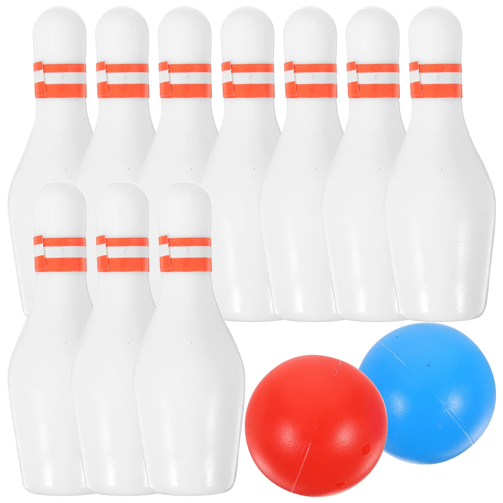 

2 Sets Ceramics Toy Bowling Ball Baby Ornaments for Kids Things Resin Small House Decor