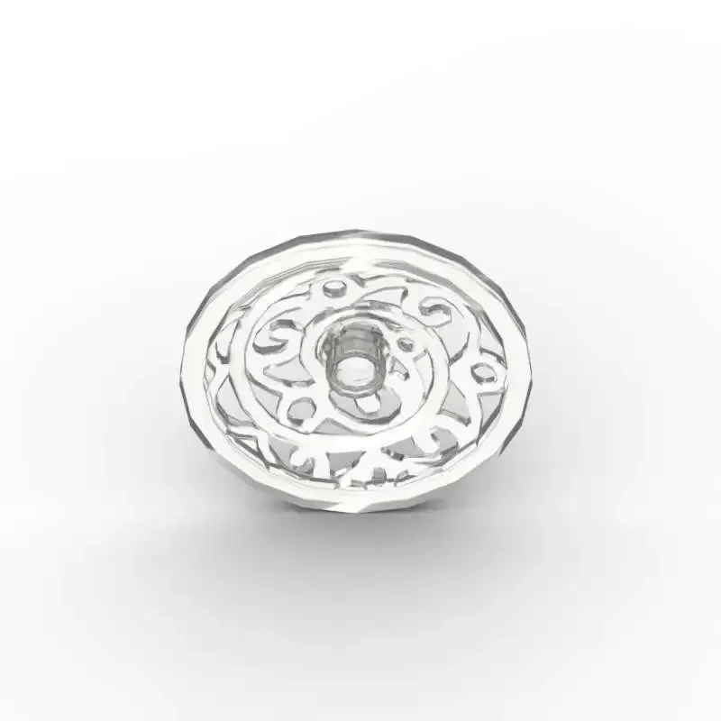 MOC 10PCSปริศนาอนุภาคแกะสลักวงกลมCarriageล้อ 15744 Building BlocksรถPartอิฐของเล่นของขวัญDropshipping