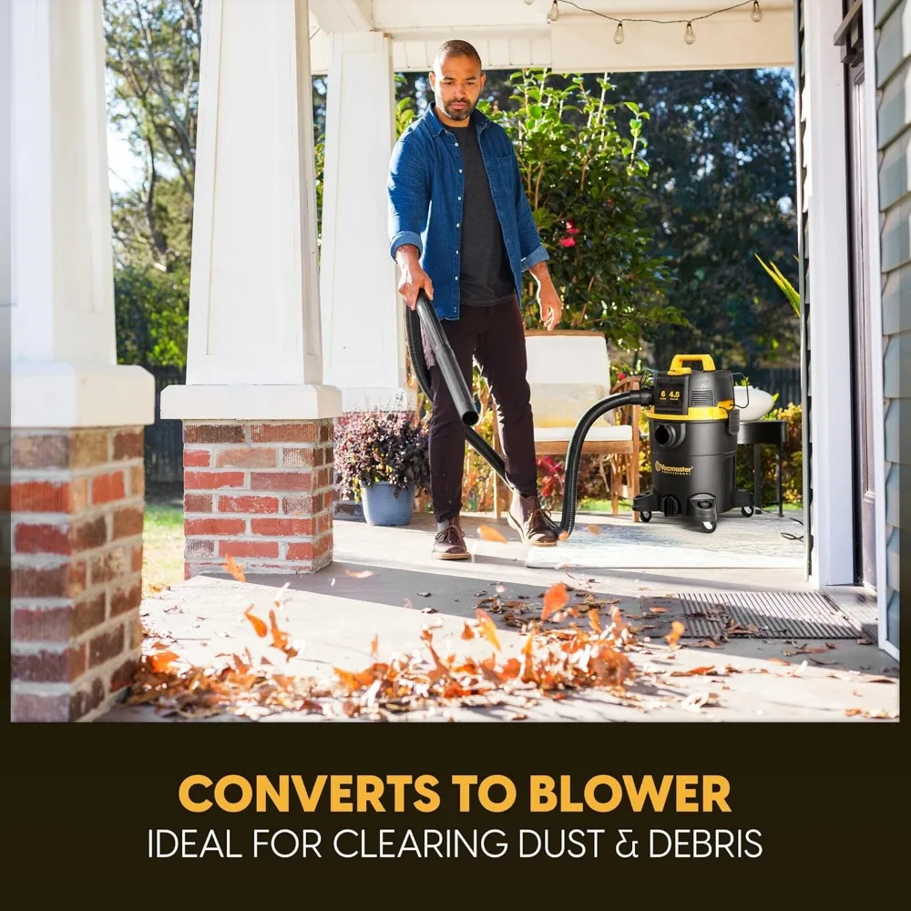 6 Gallon 4.5 HP Wet/Dry Vacuum with Self-Cleaning Filter System