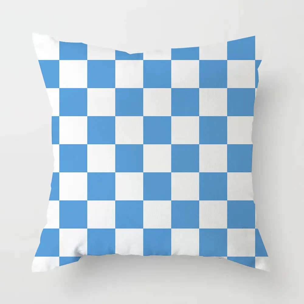 Sofa Throw Pillow Set Checkerboard Backrest Black and White Living Room Bedroom Home Throw Pillow Cushion Set Home Decoration