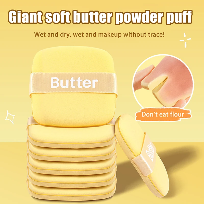 6 قطعة نفخة مسحوق الرطب والجاف ثنائي الغرض أدوات التجميل نفخة مسحوق الإبهام الصغيرة لا تأكل الأساس المخفي أحمر الخدود التفاصيل