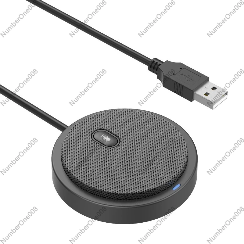 

USB Omnidirectional Conference Microphone, Computer Live Streaming Pickup, Plug And Play Gaming Voice Mic 360° Audio
