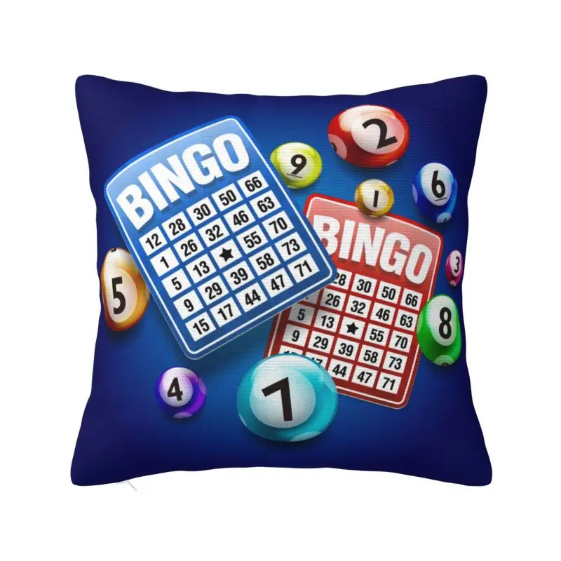 

Hot Game Bingo Throw Pillow Covers Decor Home Luxury Outdoor Cushions Square Pillowcase