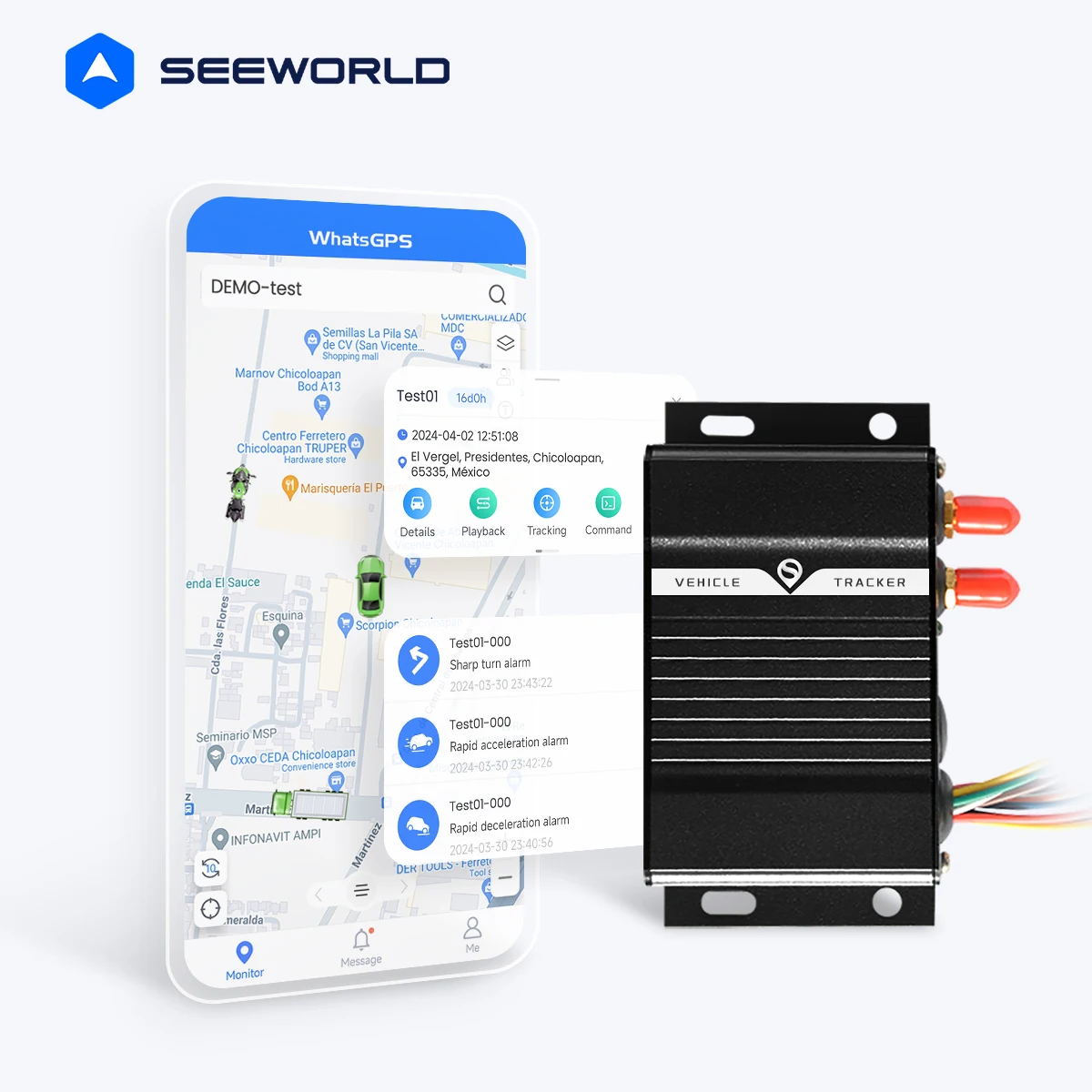 

Горячая Распродажа, датчик температуры и топлива SEEWORLD, автомобильный трекер местоположения, поддержка камеры, монитор