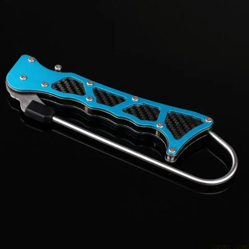 U2JB Faltbare Angelhaken Remover Angelhaken Werkzeug Mit Carbon Fiber Für Salzwasser Und Süßwasser Angler Angeln – Detail 8