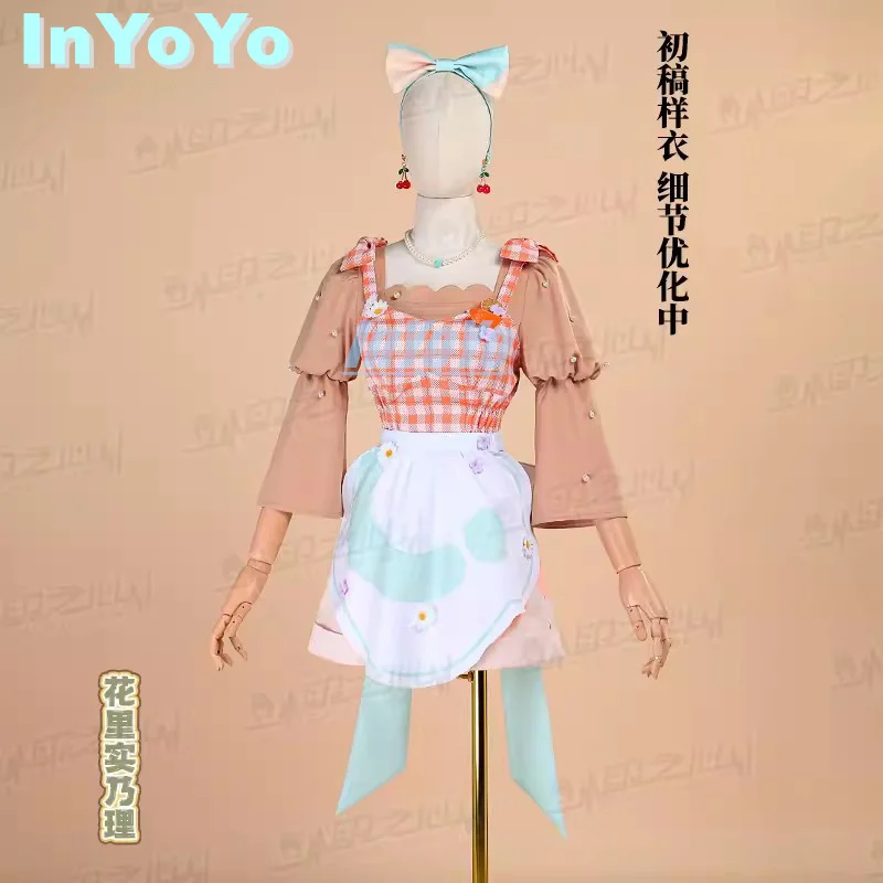 

InYoYo PJSK Hanasato Minori Cosplay Project Sekai Costume Lovely Dress Uniform Women Role Play Clothing Halloween Party Outfit