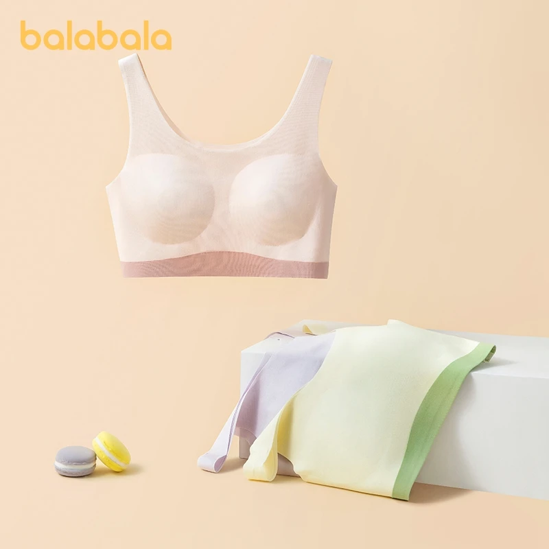 Balabala Toddler Girl Underwear Developmental Bra Sports Modal Comfort Vest