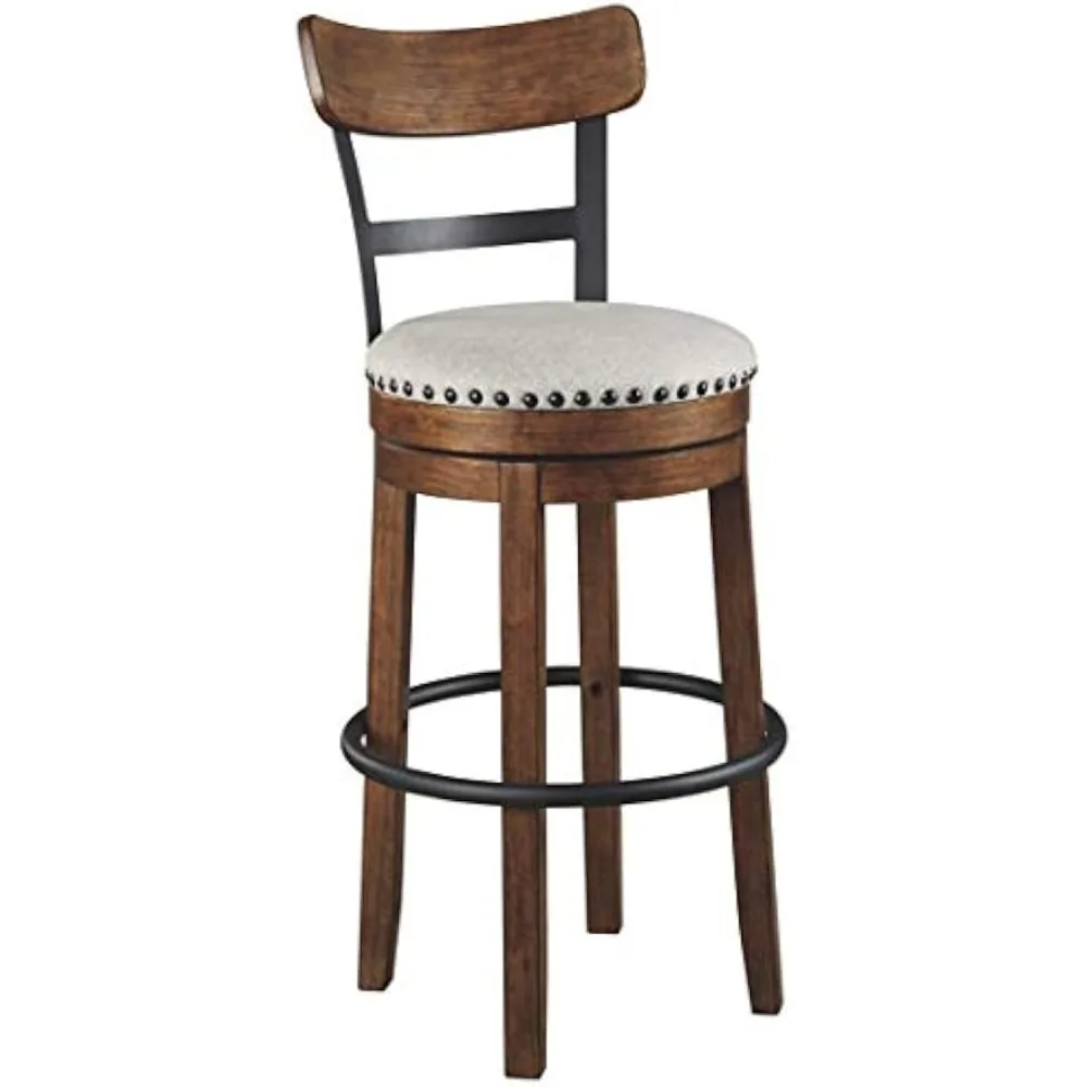 

30" Farmhouse Pub Height Barstool, Brown