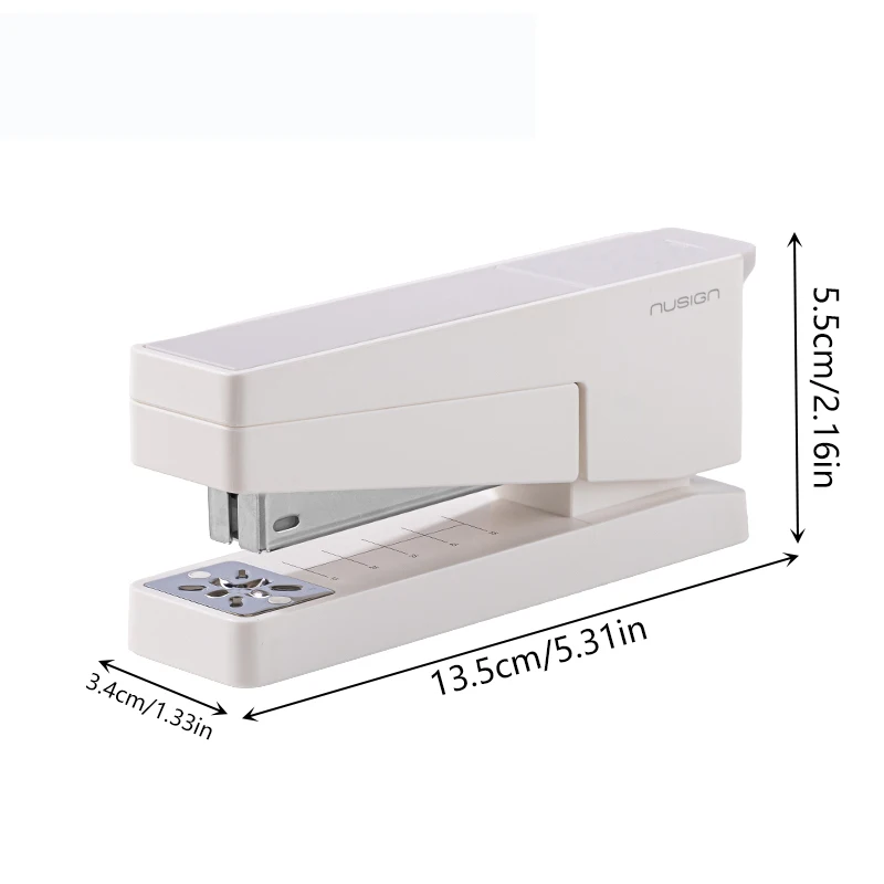 NUSIGN Rotating Desktop Stapler 360 Degree High Aesthetic Value Student Office Stationery with Staples Included
