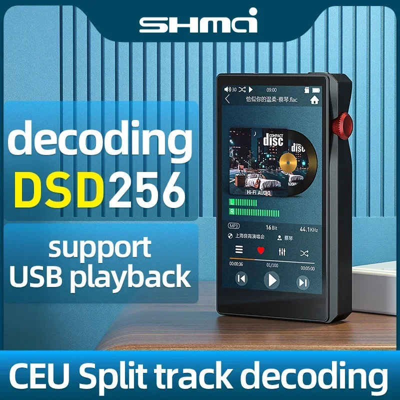 Pemutar MP3 HiFi grosir dengan Bluetooth Lossless DSD pemutar musik Audio Digital resolusi tinggi mendukung hingga 1TB