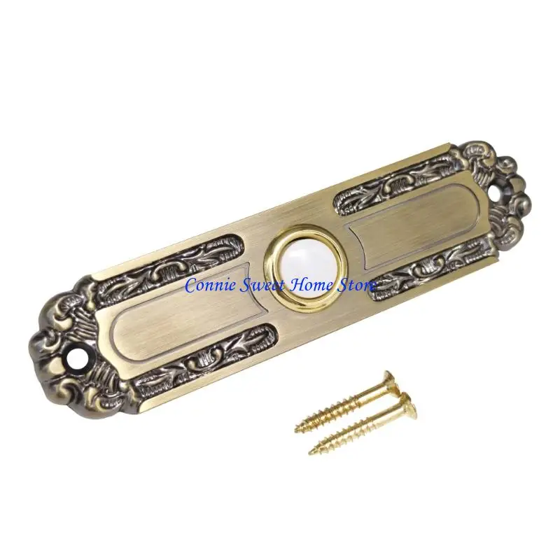 

LXAF кнопка дверного звонка со светодиодной подсветкой, твердая латунь, большой размер для детей пожилого возраста, уличные