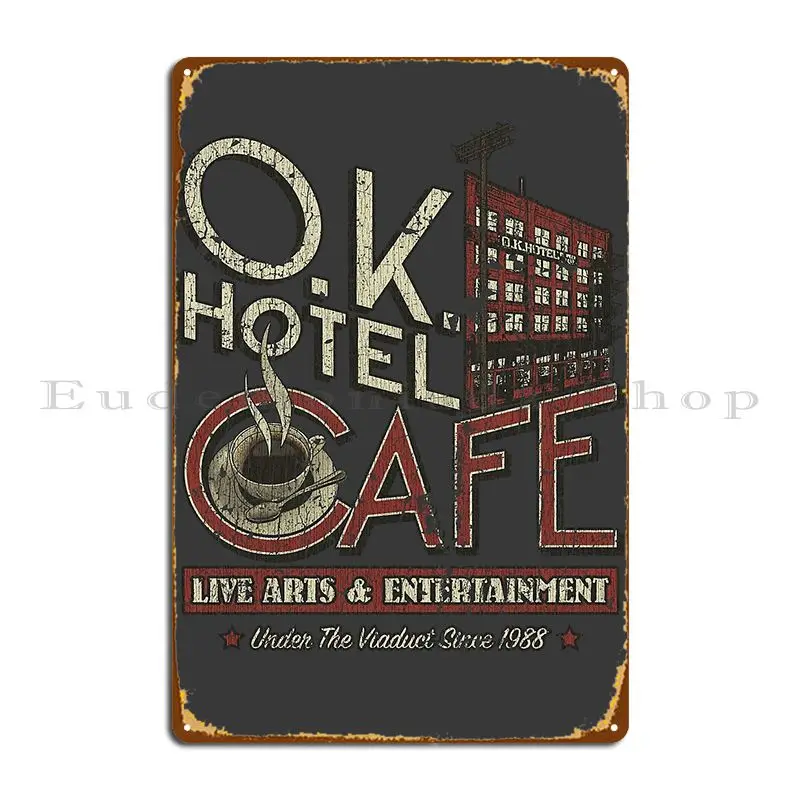 O K Hotel Seattle Metal Plaque Poster Pub Retro Garage Kitchen Iron  Tin Sign Poster