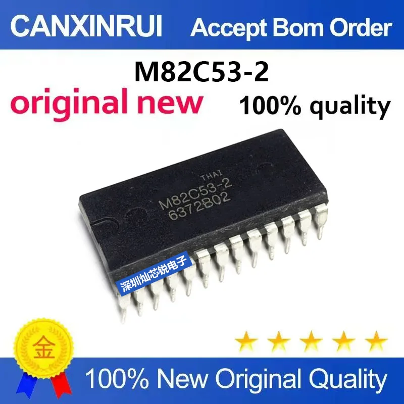 (5-100pieces)Brand new original M82C53A-2 M82C53-2 Programmable Counter Timer Chip DIP-24