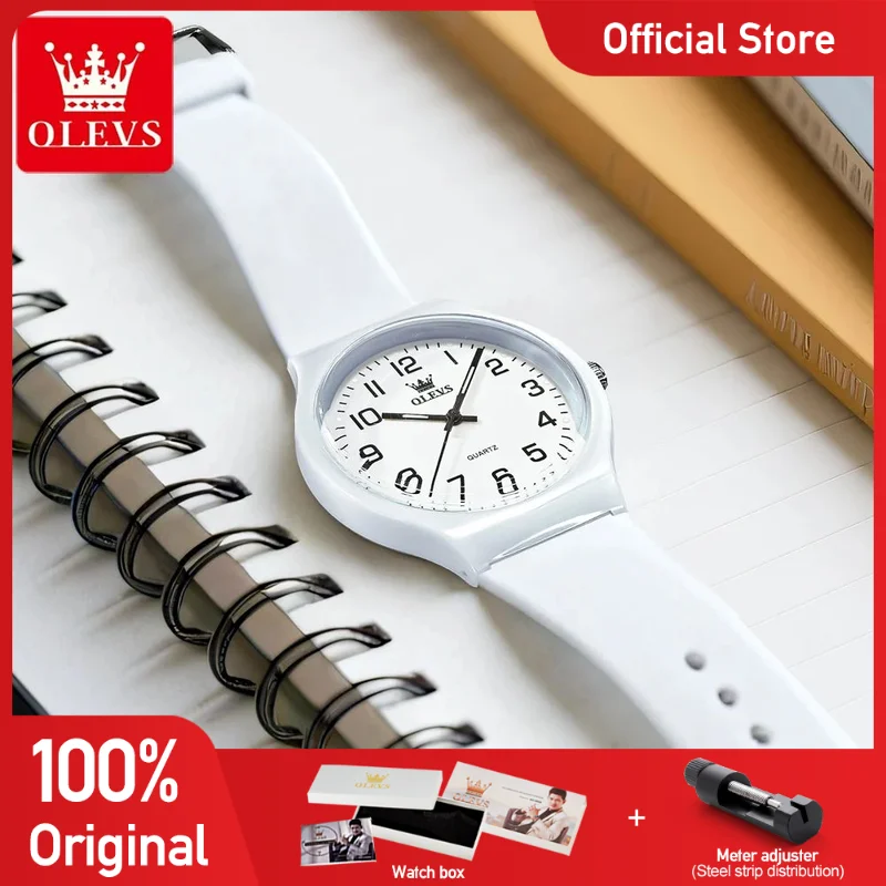 

OLEVS 5648 Ladies Watch Original Fashion Simple Quartz Wristwatch Waterproof Luminous Women Watches Digital Student Watch Reloj