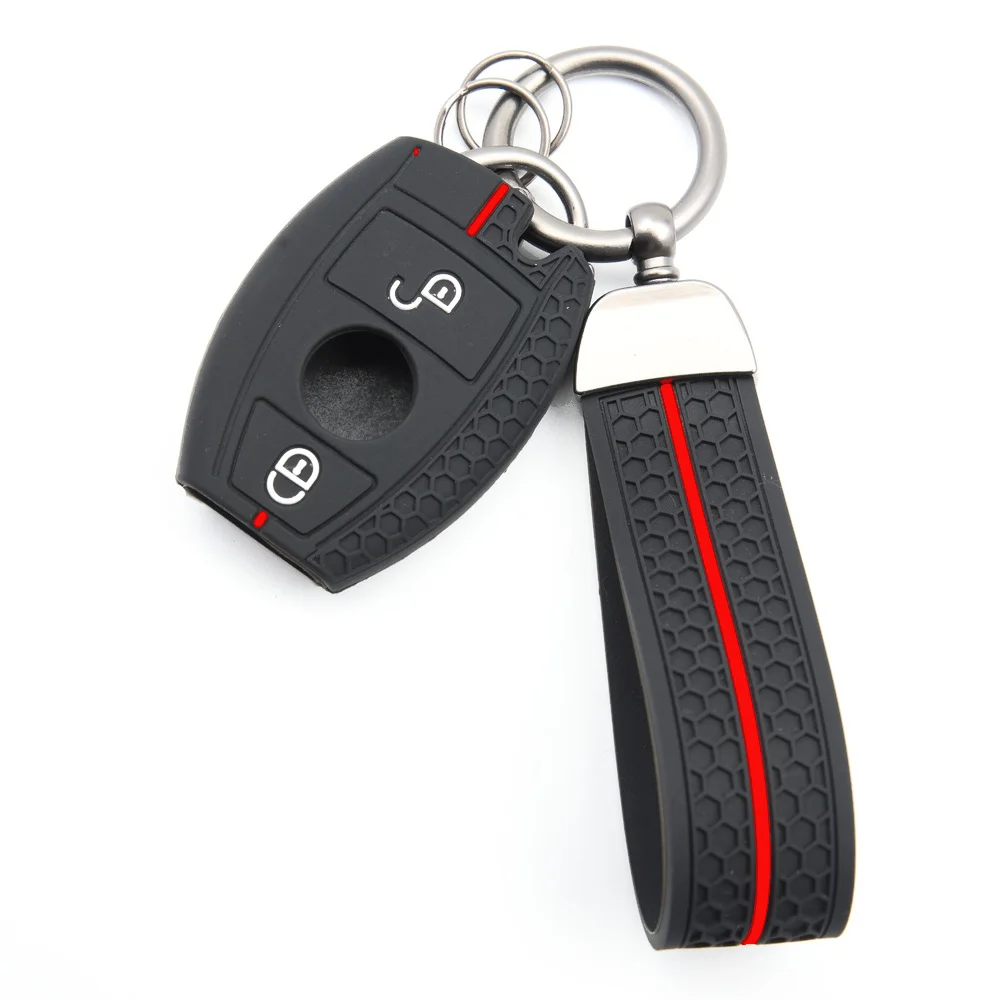 Protective Key Cover With Chain For Mercedes Benz A B C E Class GLS GLA GLK GLC CLS CLA AMG W204 W205 W212 W463 W176 Daily Use