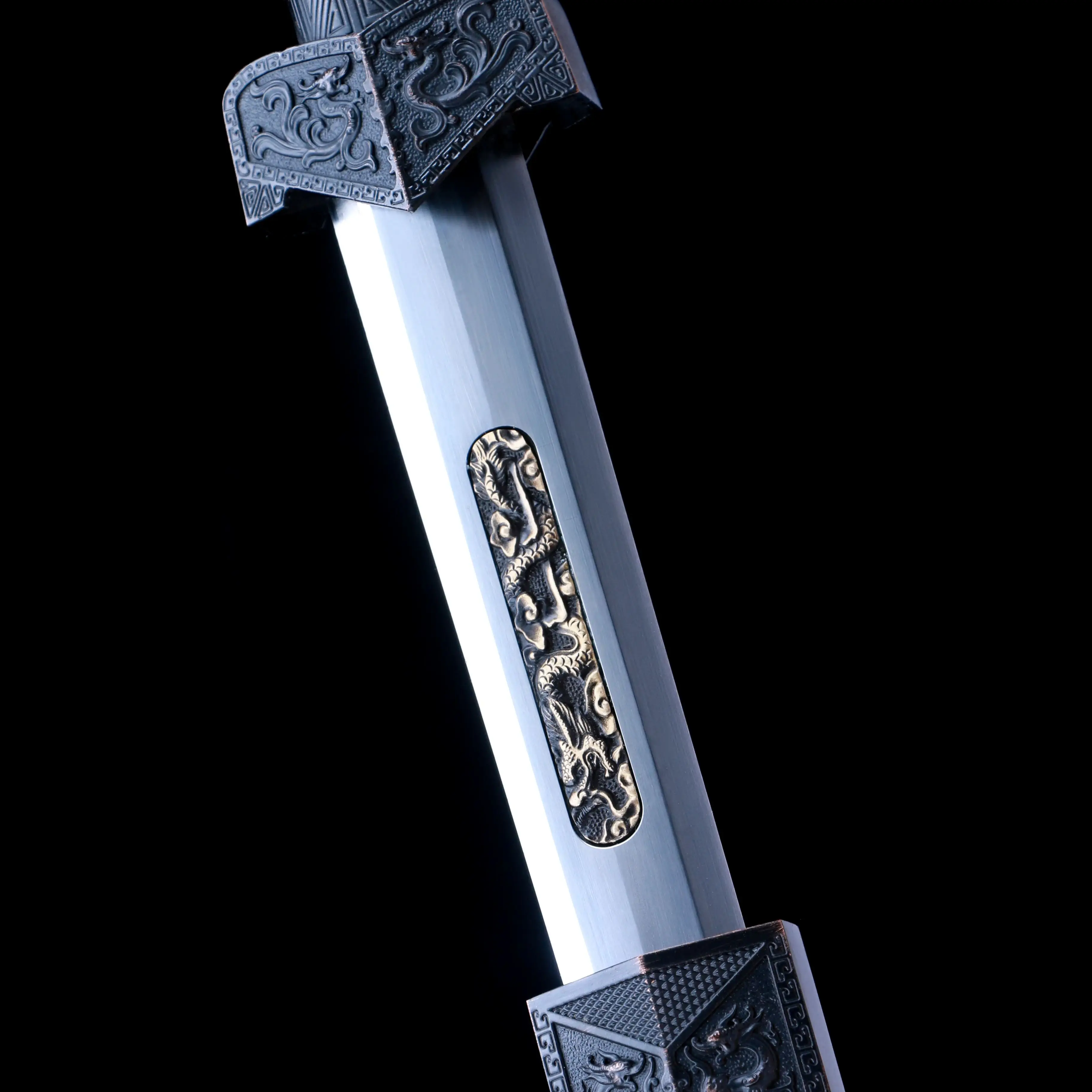 

108 cm Medieval Golden Dragon Archangel sword katana full tang Japanese Ninja Samurai Sword Battle Preparation Kung Fu Lord Ma