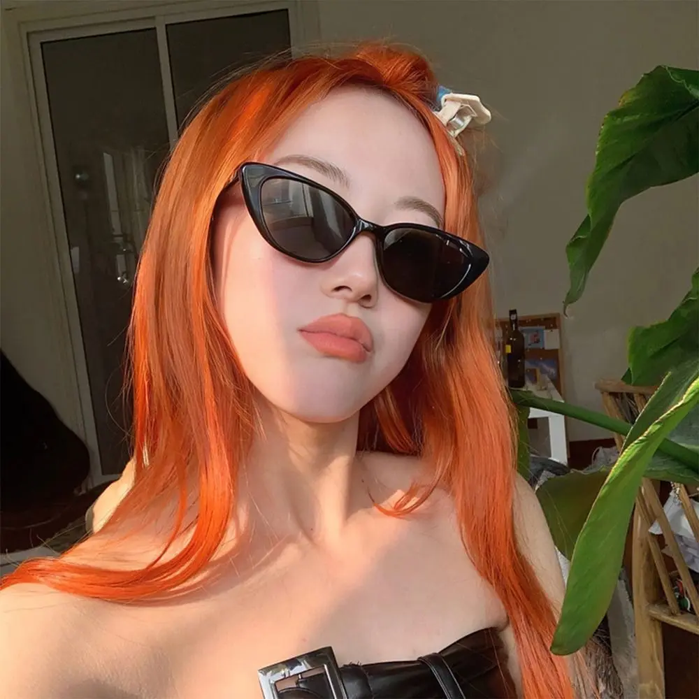 Trendy Small Frame Cat Eye Shape Sunglasses Colorful UV400 Shades Summer Eyewear for Women