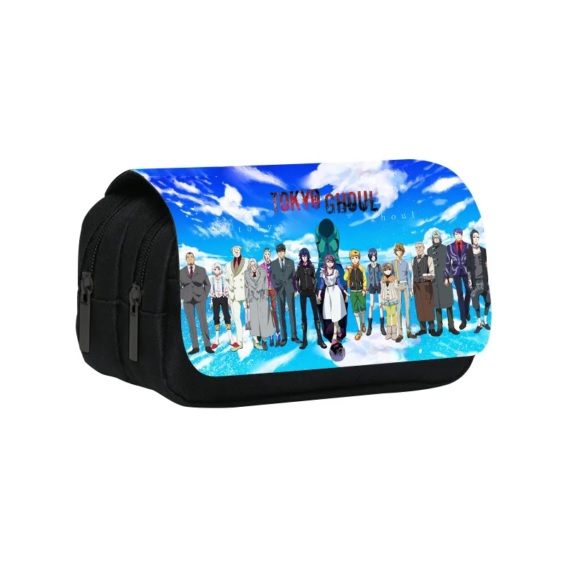 Stationery Bag Pouch Holder Box Organizer for Teens Girls Adults Student Anime Tokyo Ghoul Kaneki Ke Capacity Pencil Pen Case