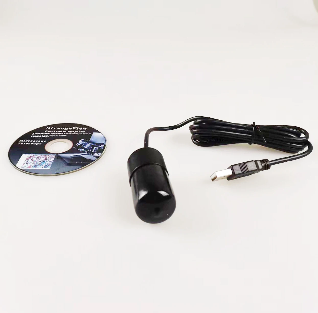 2MP مجهر كاميرا USB رقمية 1/2.5 "CMOS الإلكترونية العدسة 23.2 مللي متر لون التصوير الفوتوغرافي والفيديو العدسة #2