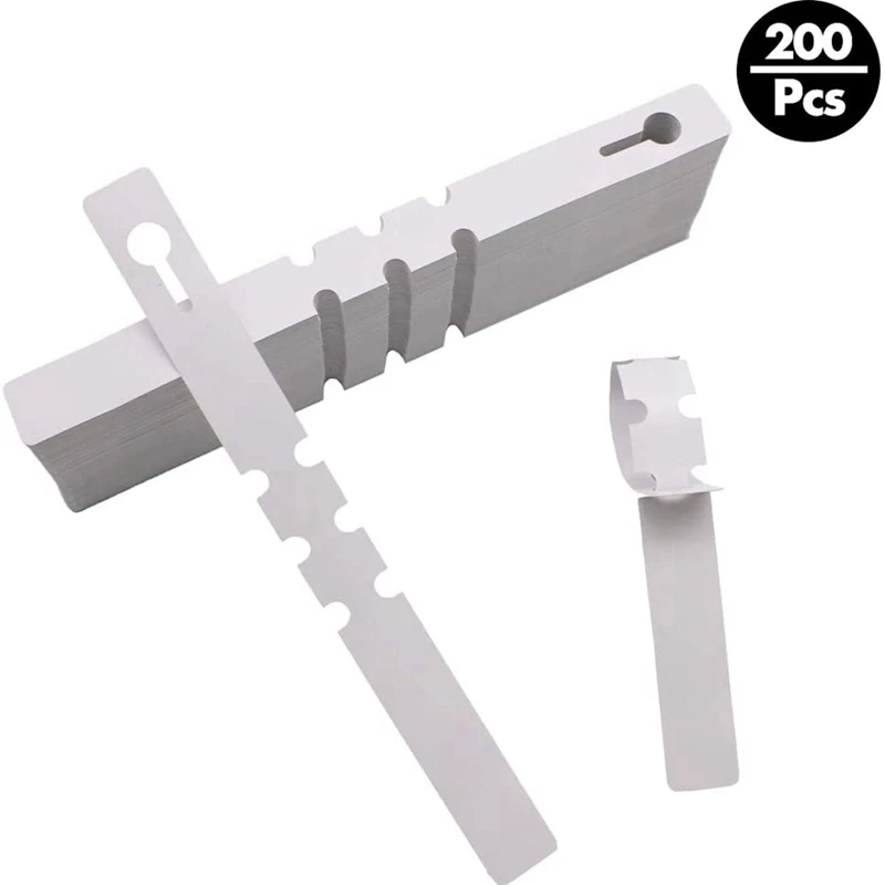 Etiquetas de plantas de plástico para envolver alrededor del árbol, etiquetas ajustables para jardín de guardería, etiquetas blancas para plantas, 800 piezas