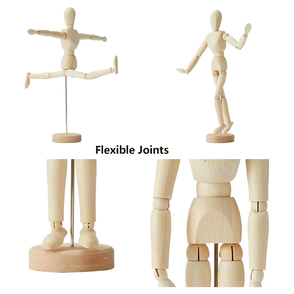 

Популярная человеческая фигурка, кукольная модель, деревянная мужская кукла-манекен, декоративная подставка
