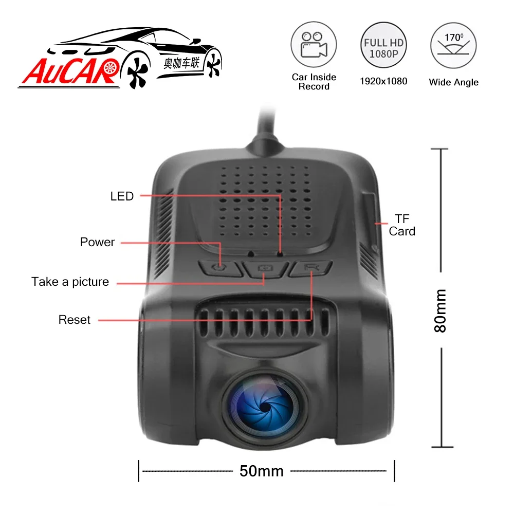 Auto DVR Wifi Kamera Digital Video Recorder Mini Dash Cam Bild Video Recorder Full HD 1080P Dual Objektiv DVR G sensor