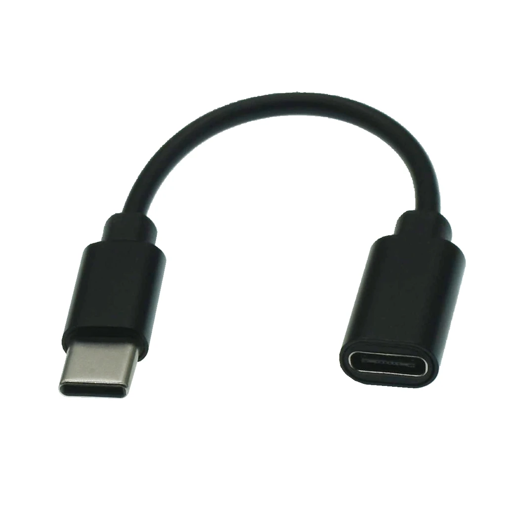 Przedłużacz Usb typu C-c krótki kabel rozszerzenie męskie i żeńskie 0.1m 0.25m 1m 2m złącze szybkiego kabel ładowarki daty