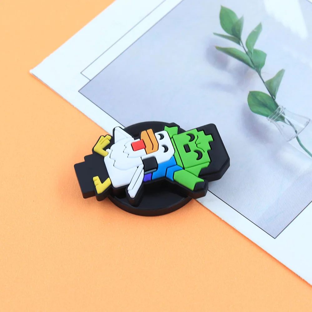 Niedlicher Baby-Zombie-Hühner-Jockey-Pixel-Silikon-Standee, inspiriert von Sandbox-Spielen, Dekoartikel, Videospiel-Zubehör, lustiges Gamer-Geschenk – Detail 8