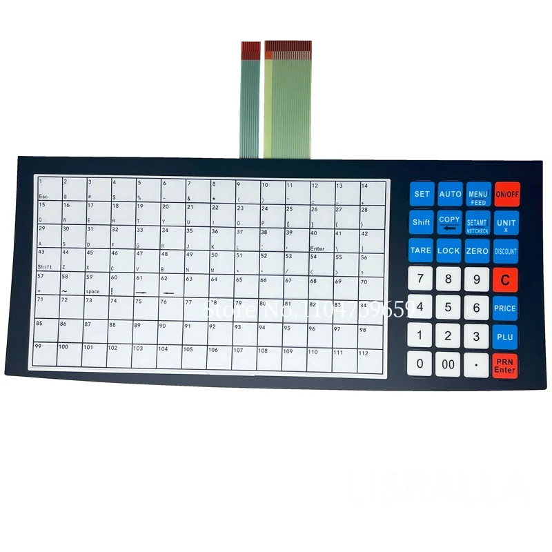 5pcs/lot Brand New RLS1100 RLS1000A Keyboard Set for Rongta RLS1000C RLS1000DLabel Scale Keypad English Arabic Languge
