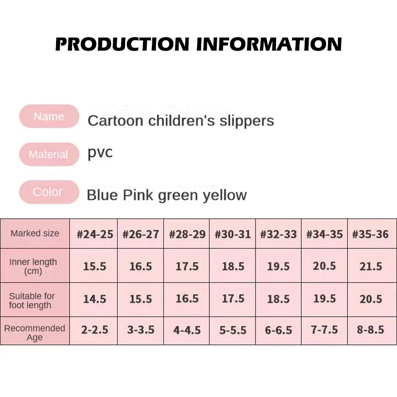 Children Slippers Summer Cute Cartoon Boys Bathroom Slippers Girls Soft Sole Anti Slip Home Slippers 2-8 Years Old Kid  Slippers