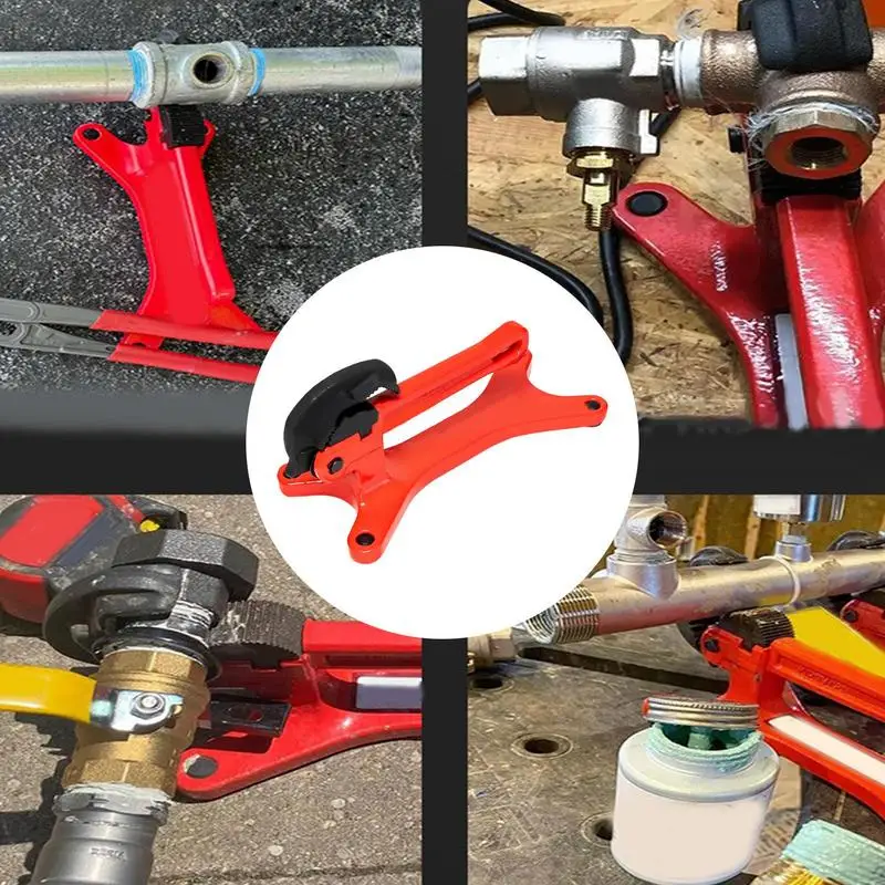 Manuel Pipe Clamps Pipeline Support Solid Base Spring Loaded JawsMultifunctional Tool Gear Portable Aluminum Tube Vice