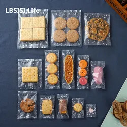 LBSISI Life-도트 쿠키 캔디 핫 인감 가방, 눈송이 케이크 누가 패키지, 작은 크렌베리 포장 기계 밀봉 백, 100 피스