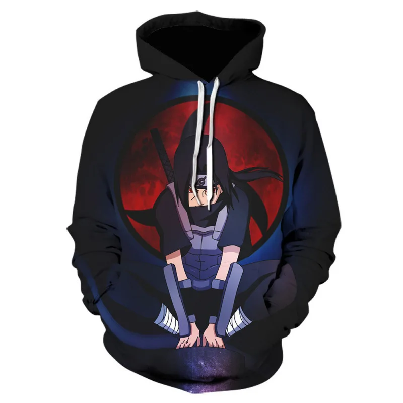 Bandai Naruto 3D-Serie Herren-Hoodie Neu für Herbst/Winter 2026 Anime-Inspiriert Harajuku Y2K Streetwear – Detail 11